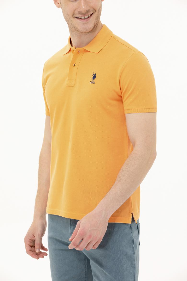 Erkek Turuncu Basic Polo Yaka Tişört - 50266337033