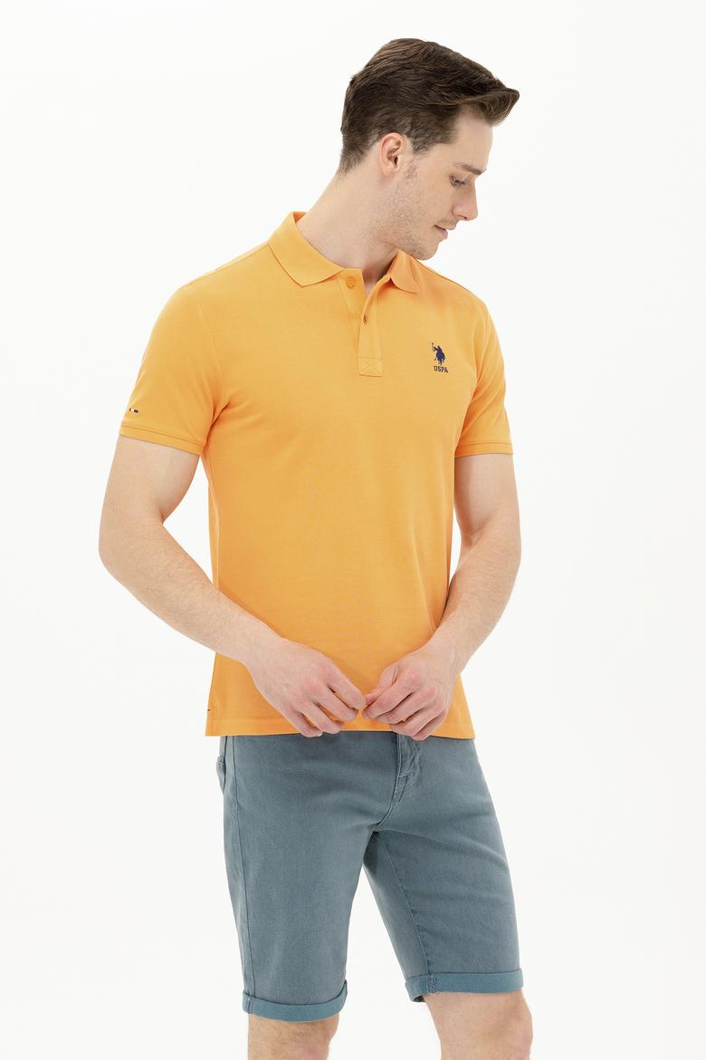Erkek Turuncu Basic Polo Yaka Tişört - 50266337033