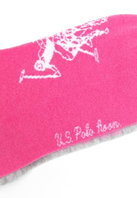 Kadın Gri Melanj 2'li Çorap - 50265736004