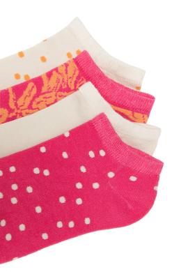 Kadın Pembe 5'li Çorap - 50265737002
