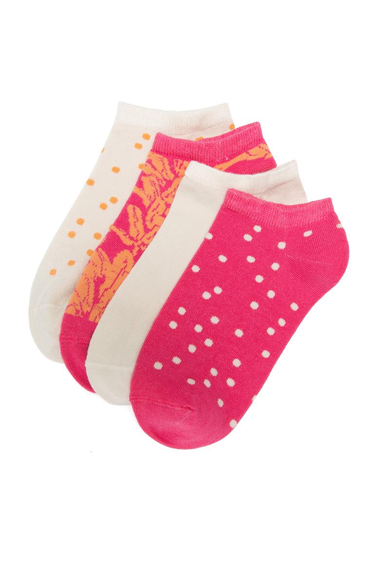 Kadın Pembe 5'li Çorap