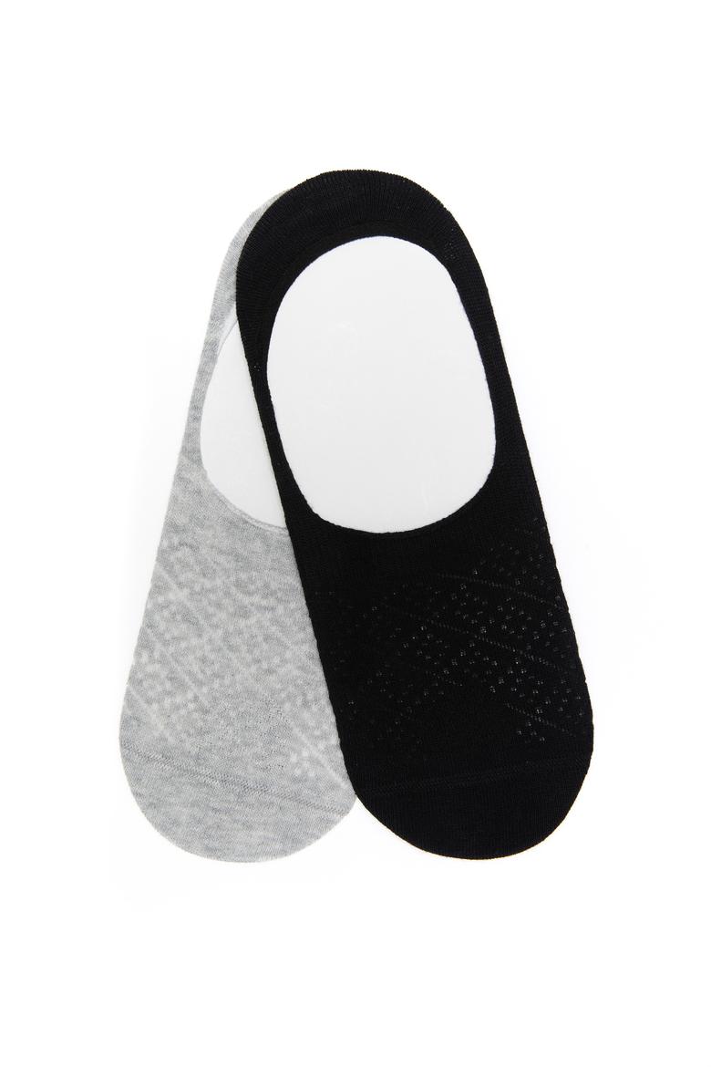 Kadın Siyah 2'li Çorap - 50265741003