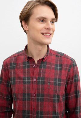 Erkek Kırmızı Gömlek Uzunkol - 50220067015