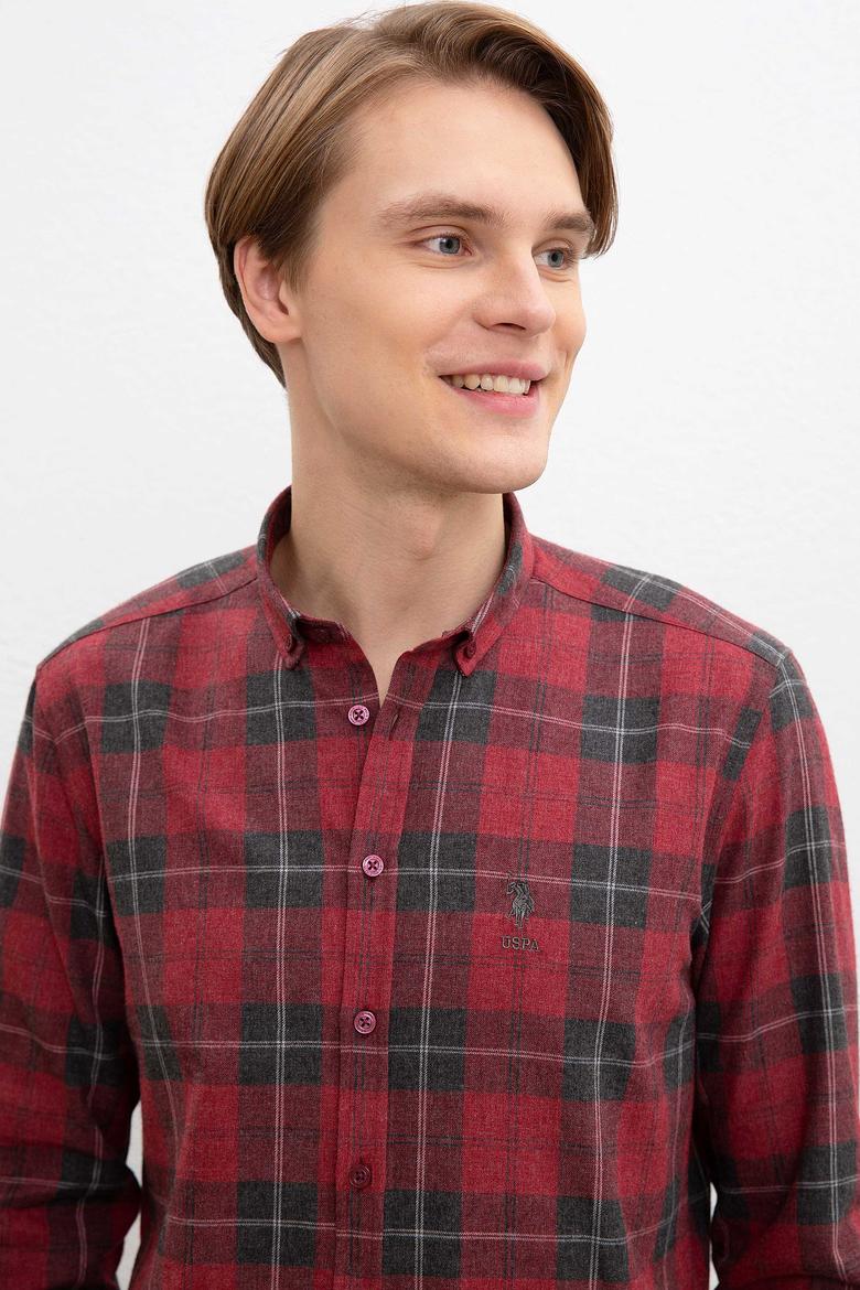 Erkek Kırmızı Gömlek Uzunkol - 50220067015