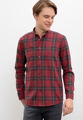 Erkek Kırmızı Gömlek Uzunkol - 50220067015