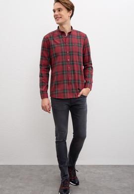 Erkek Kırmızı Gömlek Uzunkol - 50220067015