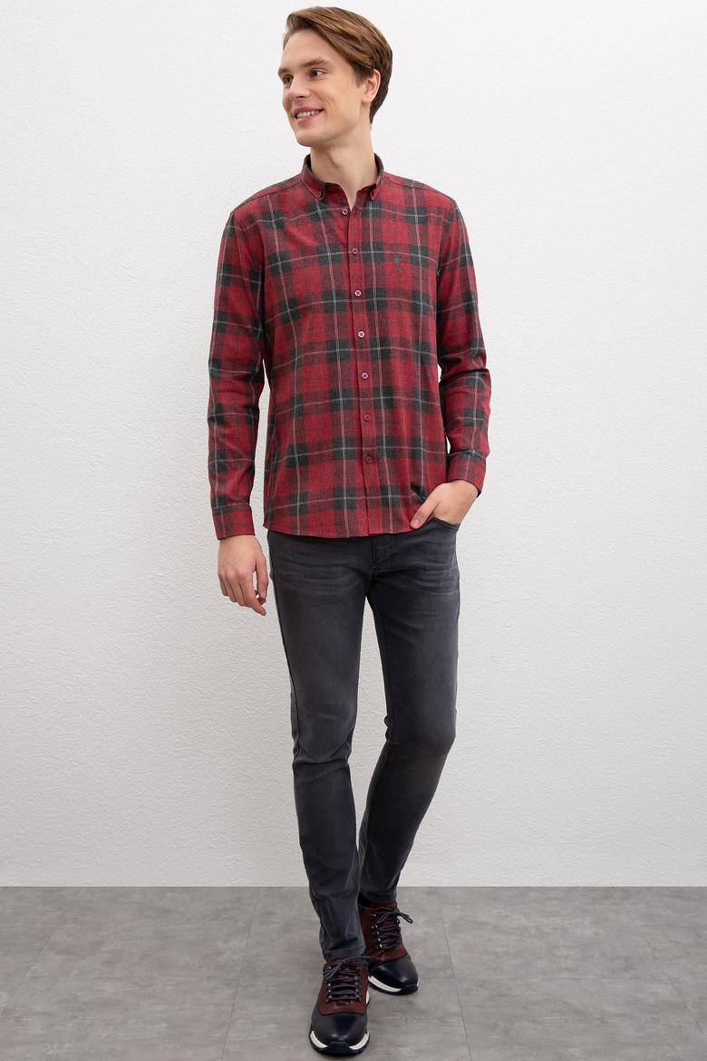 Erkek Kırmızı Gömlek Uzunkol - 50220067015