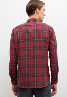 Erkek Kırmızı Gömlek Uzunkol - 50220067015