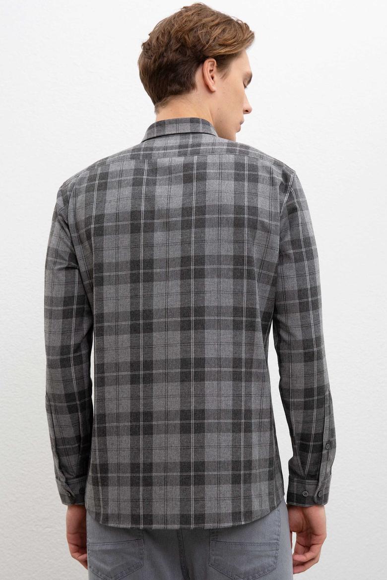 Erkek Gri Gömlek - 50220067019