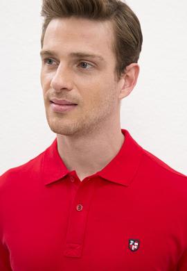 Erkek Kırmızı Polo Yaka T-Shirt Basic - 50218822118