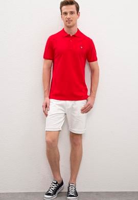 Erkek Kırmızı Polo Yaka T-Shirt Basic - 50218822118
