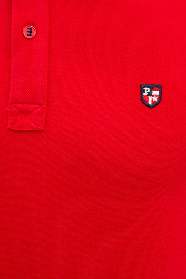 Erkek Kırmızı Polo Yaka T-Shirt Basic - 50218822118