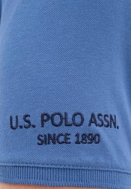 Erkek Mavi Polo Yaka T-Shirt Basic - 50218822108