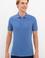 Erkek Mavi Polo Yaka T-Shirt Basic