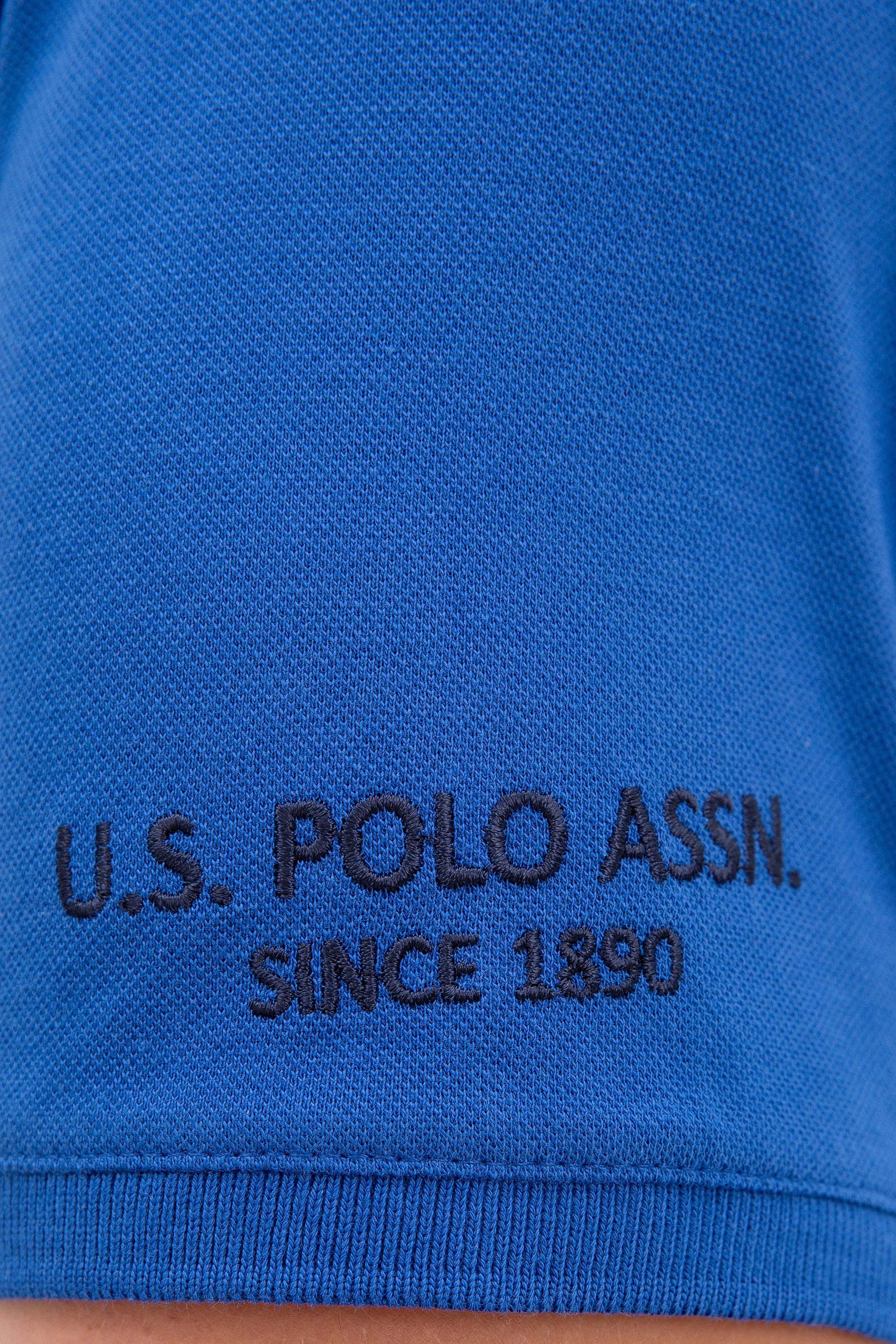 Erkek Saks Polo Yaka T-Shirt Basic - Image 6