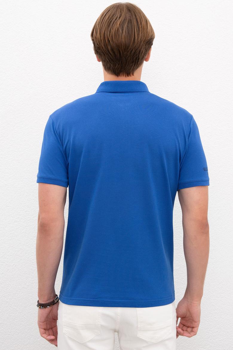 Erkek Saks Polo Yaka T-Shirt Basic - 50218822128