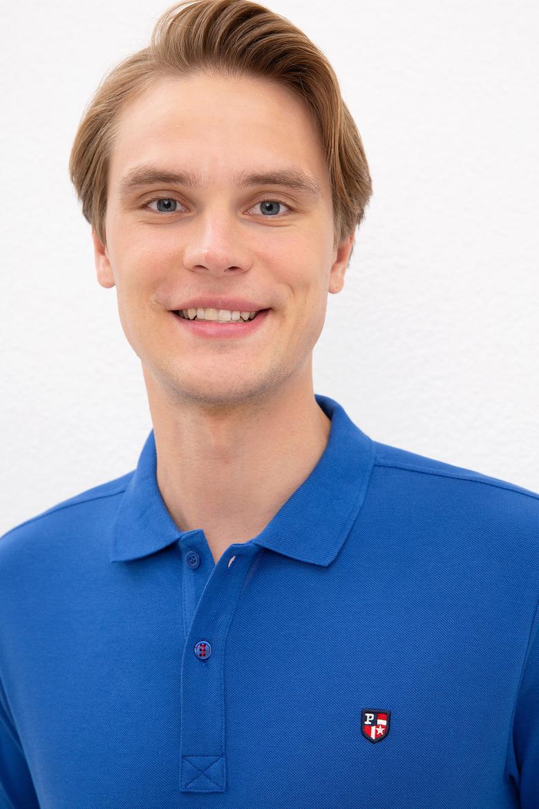 Erkek Saks Polo Yaka T-Shirt Basic - 50218822128