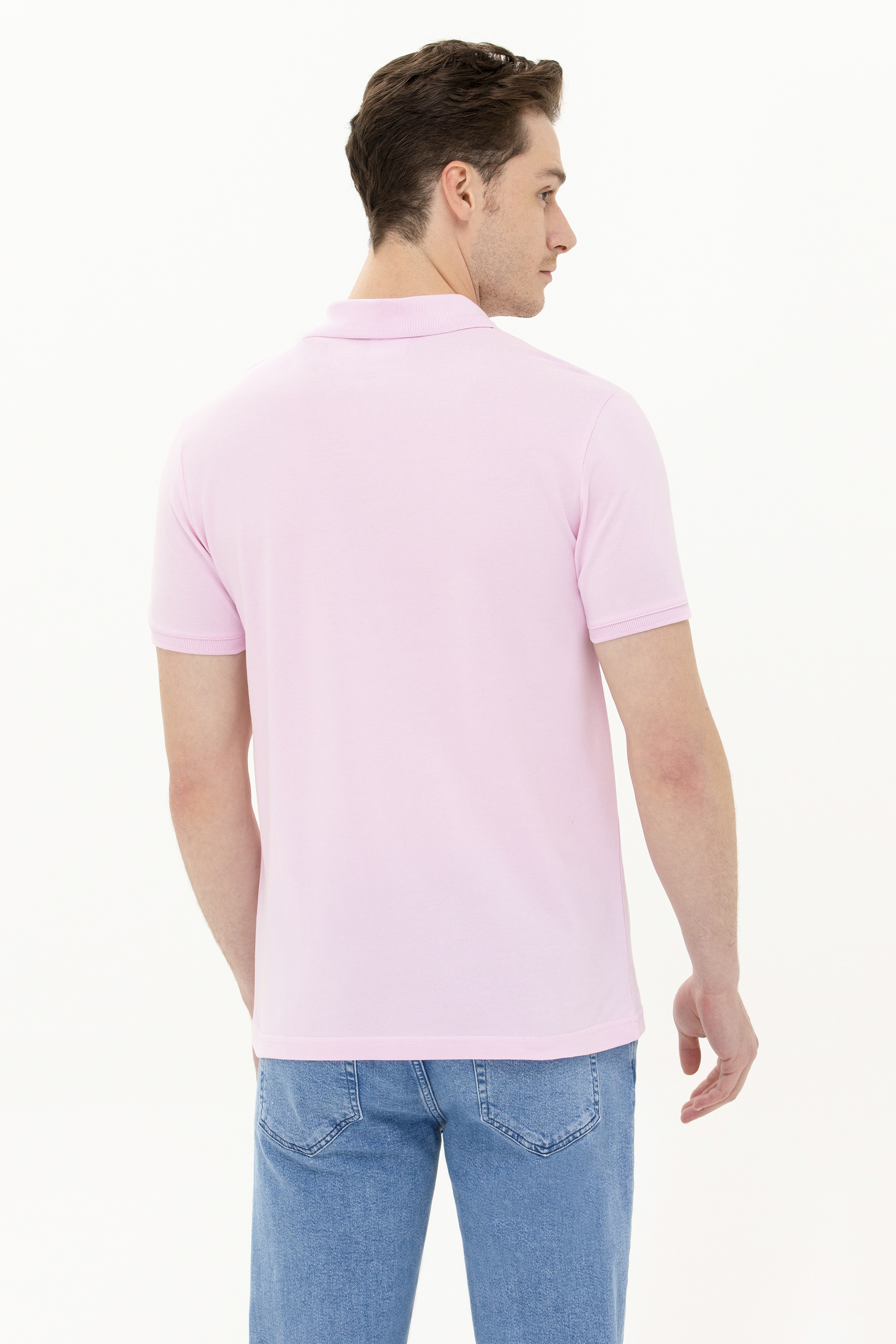 Erkek Manolya Basic Polo Yaka Tişört - Image 5