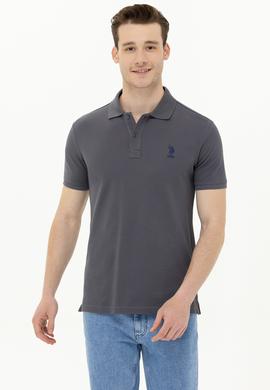 Erkek Antrasit Basic Polo Yaka Tişört - 50263238374