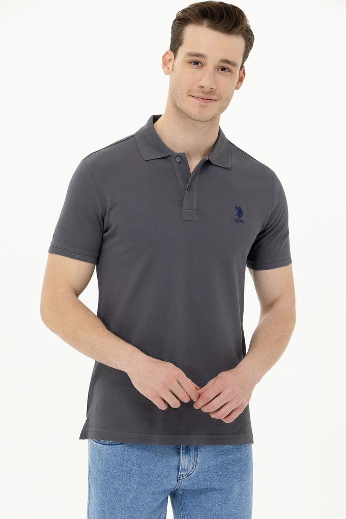 Erkek Antrasit Basic Polo Yaka Tişört