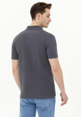 Erkek Antrasit Basic Polo Yaka Tişört - 50263238374