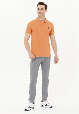 Erkek Kiremit Basic Polo Yaka Tişört - 50263238479