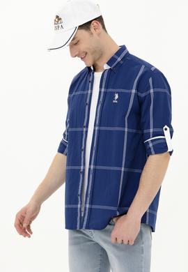 Erkek Lacivert Uzun Kollu Gömlek - 50263705008