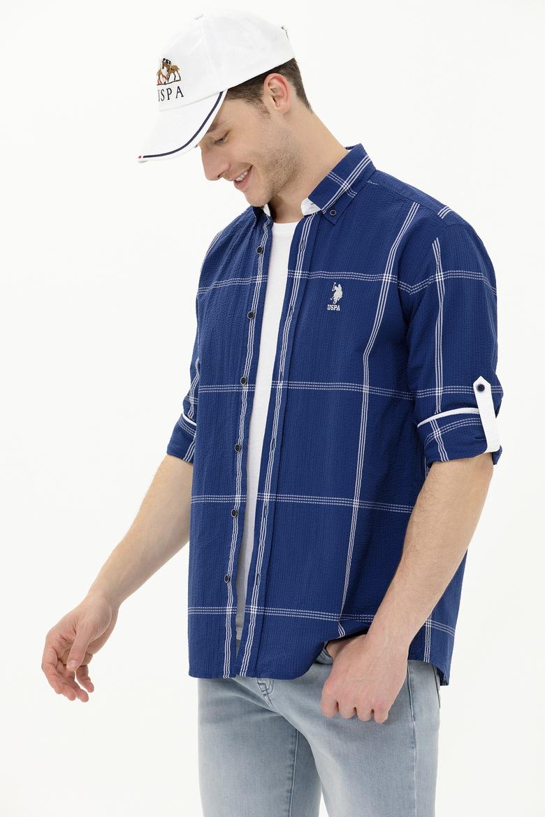 Erkek Lacivert Uzun Kollu Gömlek - 50263705008