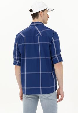 Erkek Lacivert Uzun Kollu Gömlek - 50263705008