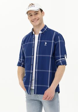 Erkek Lacivert Uzun Kollu Gömlek - 50263705008