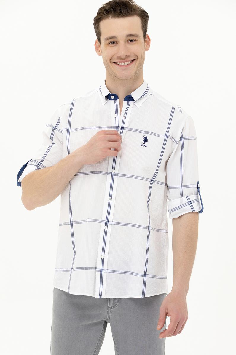 Erkek Beyaz Uzun Kollu Gömlek