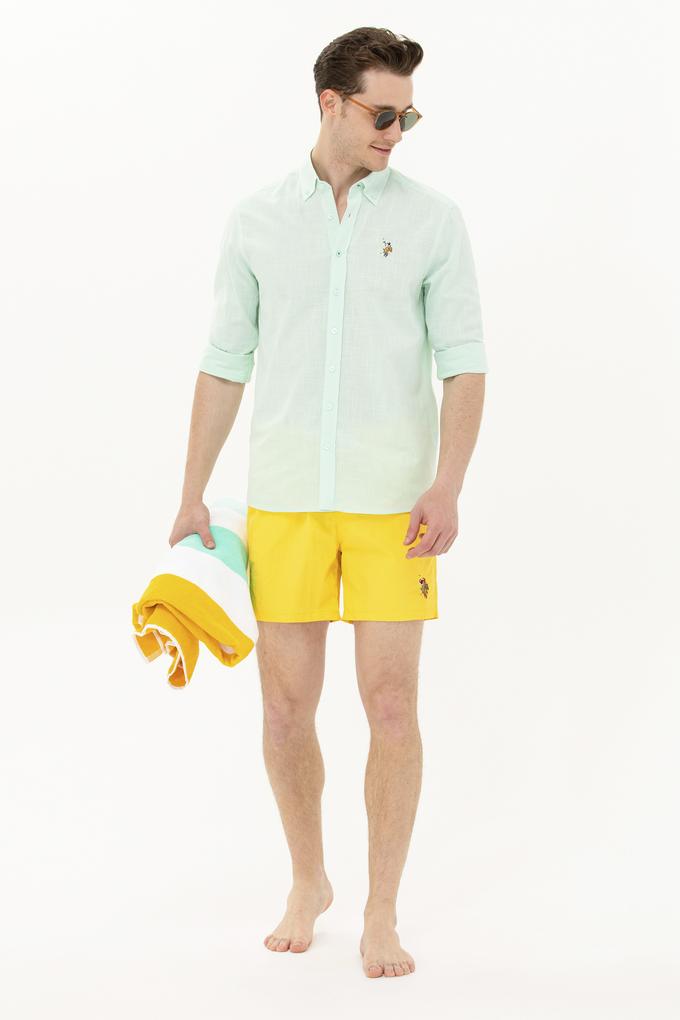 Erkek Sarı Deniz Şortu