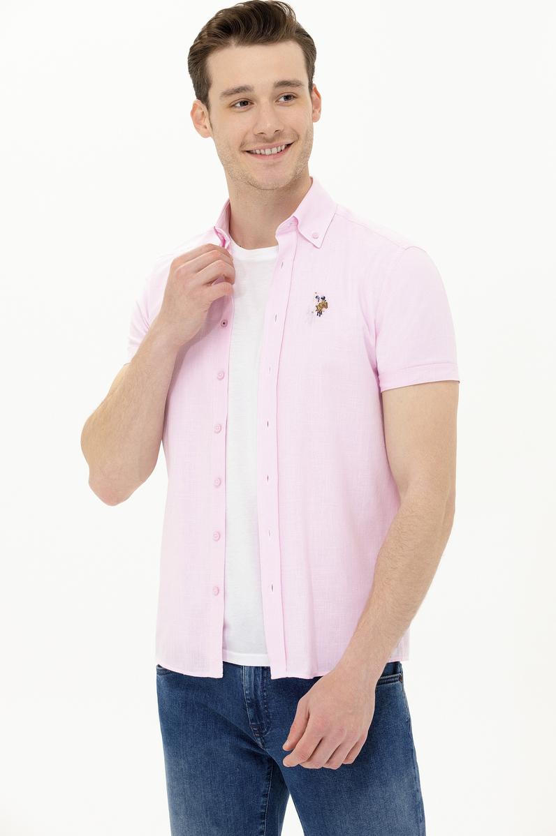 Erkek Manolya Kısa Kollu Gömlek