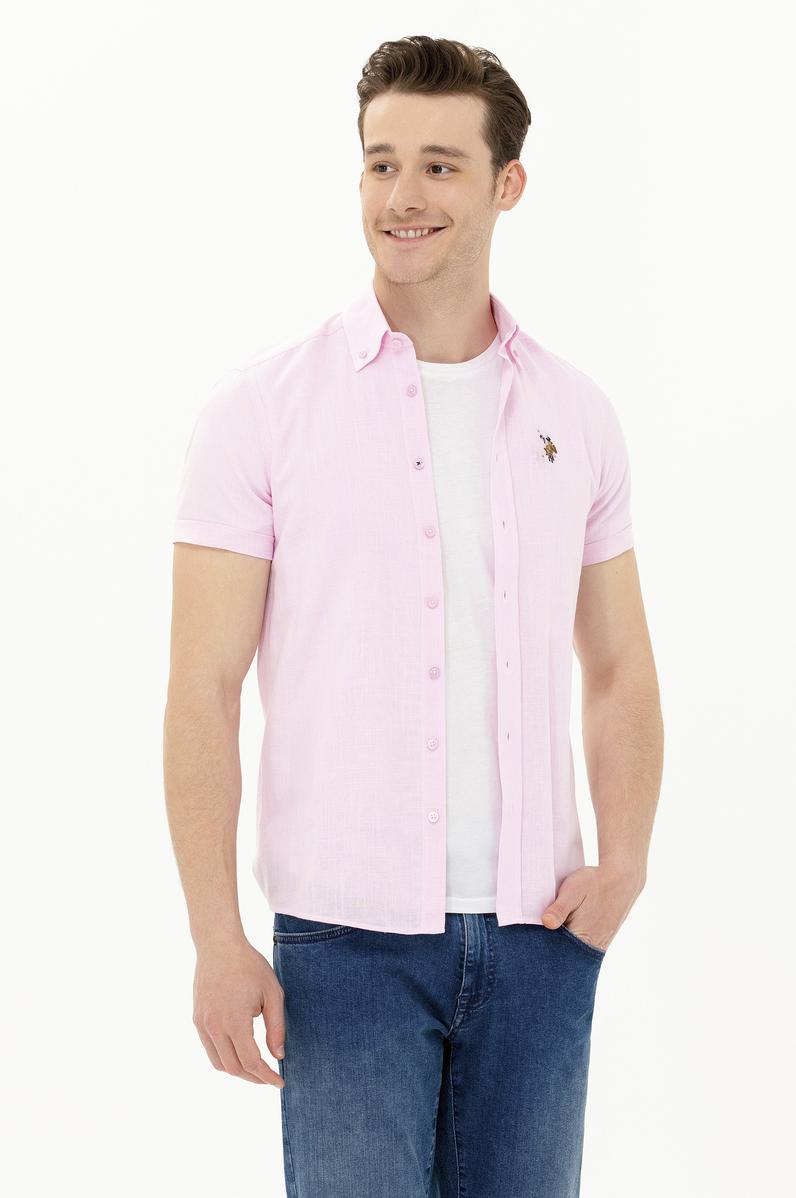 Erkek Manolya Kısa Kollu Gömlek