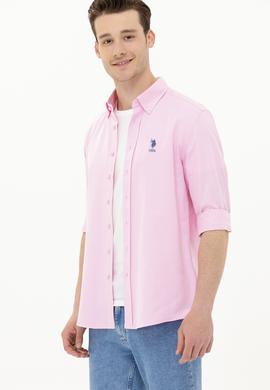 Erkek Manolya Uzun Kollu Basic Gömlek - 50262932067