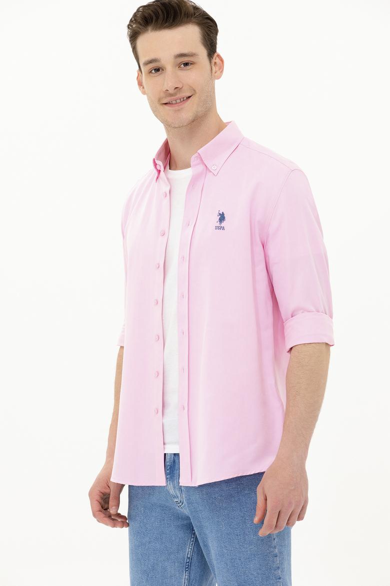 Erkek Manolya Uzun Kollu Basic Gömlek - 50262932067