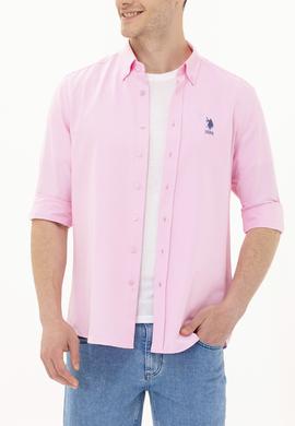 Erkek Manolya Uzun Kollu Basic Gömlek - 50262932067