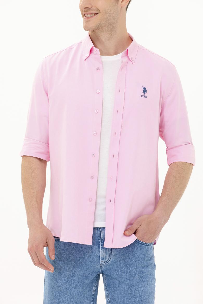 Erkek Manolya Uzun Kollu Basic Gömlek - 50262932067