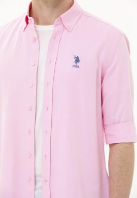 Erkek Manolya Uzun Kollu Basic Gömlek - 50262932067