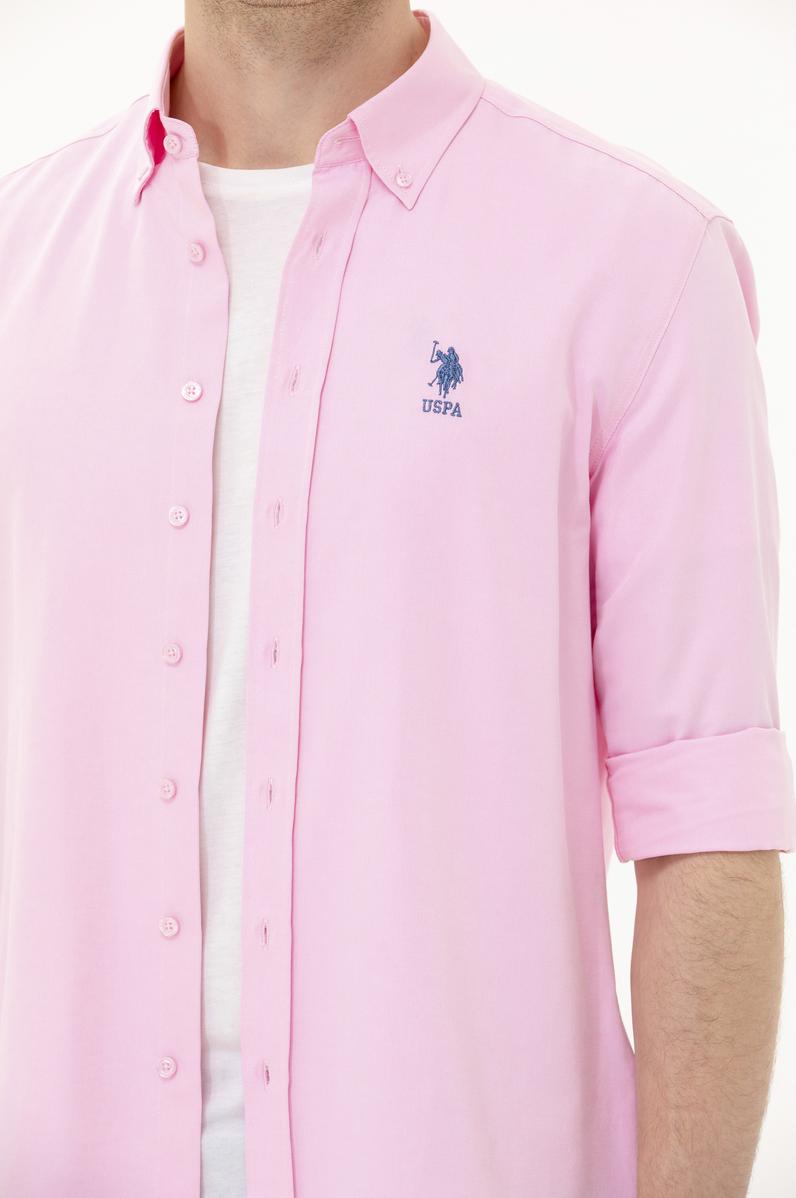 Erkek Manolya Uzun Kollu Basic Gömlek