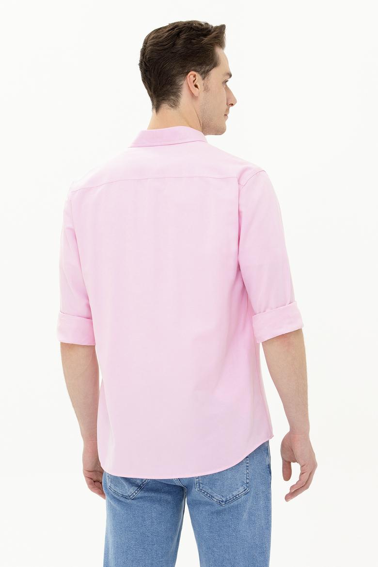 Erkek Manolya Uzun Kollu Basic Gömlek - 50262932067