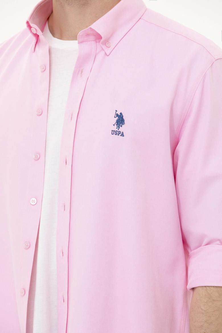 Erkek Manolya Uzun Kollu Basic Gömlek - 50262934047