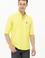 Erkek Neon Sarı Uzun Kollu Basic Gömlek