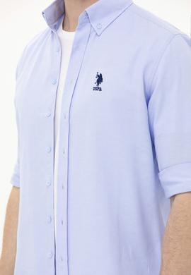 Erkek Mavi Uzun Kollu Basic Gömlek - 50262934070