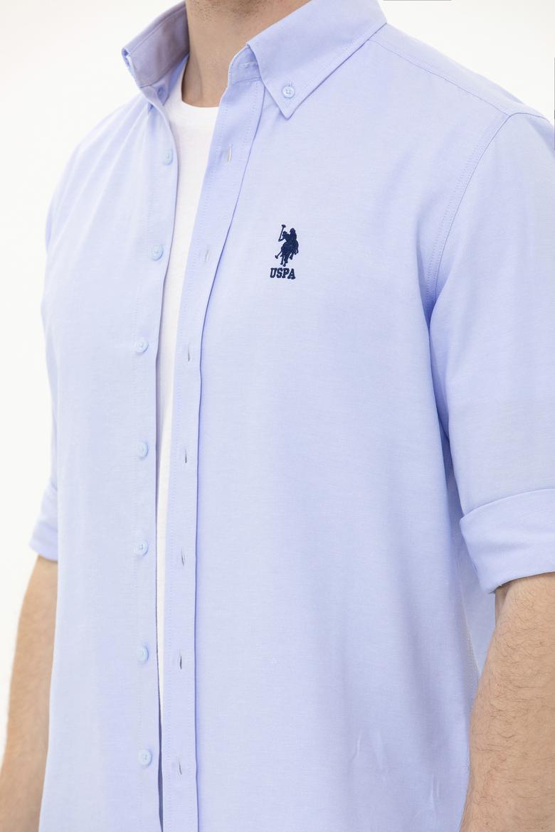 Erkek Mavi Uzun Kollu Basic Gömlek - 50262934070