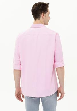 Erkek Manolya Uzun Kollu Basic Gömlek - 50262934047