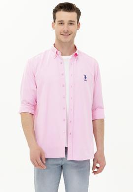 Erkek Manolya Uzun Kollu Basic Gömlek - 50262934047