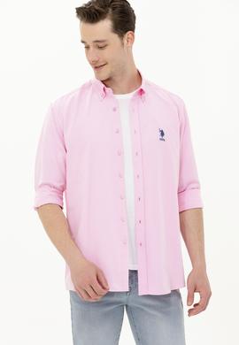 Erkek Manolya Uzun Kollu Basic Gömlek - 50262934047