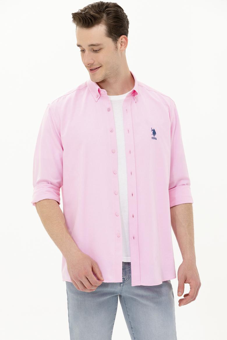 Erkek Manolya Uzun Kollu Basic Gömlek - 50262934047