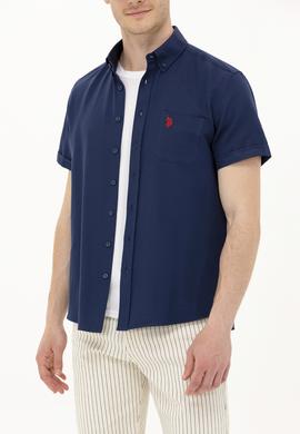 Erkek Lacivert Kısa Kollu Gömlek - 50262942011